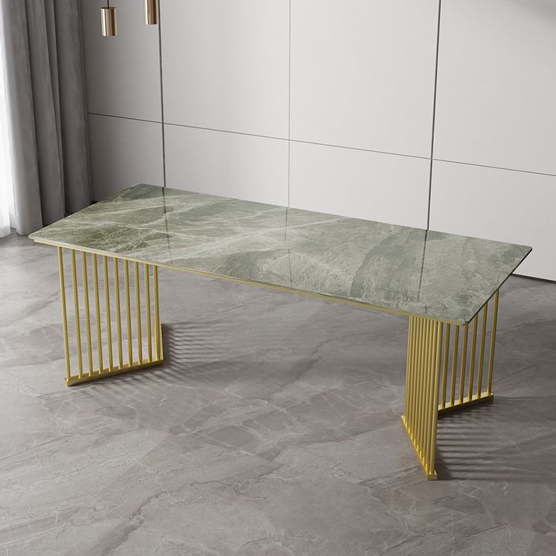 Metal Traditional Luxury Rectangle Indoor Table Sintered Stone Top Table for Kitchen and Dining Room Clearhalo ' dining_table' 'Dining Tables & Seating' 'Dining Tables' 'furn' 'furn_dining_table' 'Furniture' 'furniture_dining_table' 'Kitchen & Dining Furniture' 'kitchen&dining_furn' 'kitchen' 'kitchen_dining_table' 1200x1200_cadfe60b-5f80-479a-a475-77b1eed2a291