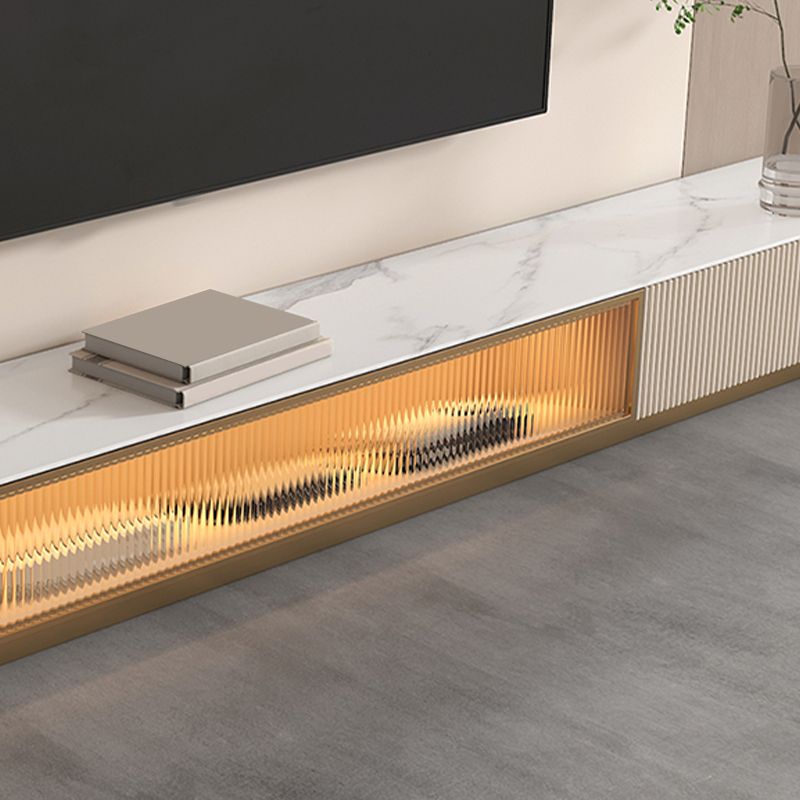 Stone TV Media Console Contemporary TV Console with 2 Drawers Clearhalo 'furn' 'furn_tv_stands_entertainment_centers' 'Furniture' 'Living Room Furniture' 'TV Stands & Entertainment Centers' 'TV Stands & Media Storage Furniture' 'tv_stands_entertainment_centers' 1200x1200_cae208dc-95ca-4fb8-aacd-92b8539db546