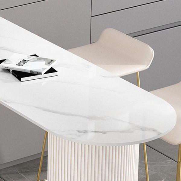 Modern 1/2/5 Pieces Bar Table Stone Counter Table with High Stools for Dining Room Clearhalo 'Bar Furniture' 'furn' 'furn_home_bar_bar_sets' 'Furniture' 'Home Bars & Bar Sets' 'home_bar_bar_sets' 'Kitchen & Dining Furniture' 1200x1200_cae7b4d8-c00b-4bd9-856e-0881c9bce175