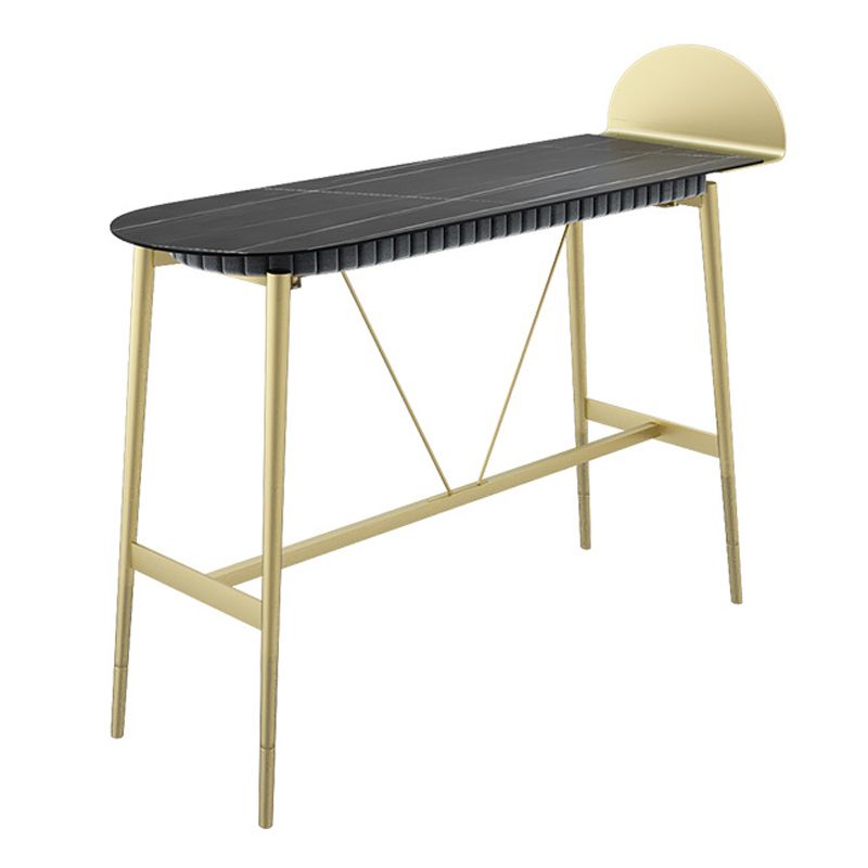 Stone Top Bar Table Traditional Luxury Bar Table with Trestle Base Clearhalo 'Bar Furniture' 'Bar Tables' 'bar_tables' 'furn' 'furn_bar_tables' 'Furniture' 'furniture_bar_tables' 'Kitchen & Dining Furniture' 1200x1200_cae7c032-0721-4e46-8c91-b56d6a67d3db