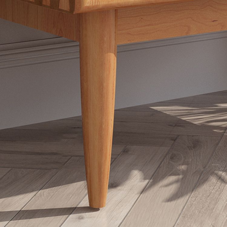 Mid-Century Modern Rectangle Accent Cabinet with Straight Legs