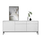 Sideboard di legno moderno moderno mobile rettangolo con cassetti e porte
