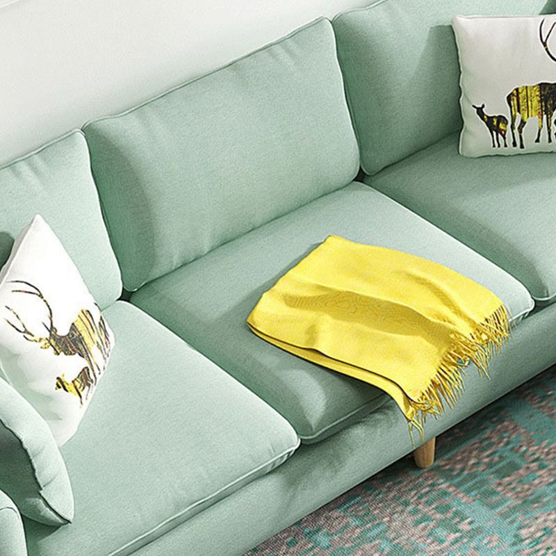 Fabric 3 Seater Settee Furniture Square Arm Standard Sofa with 3 Pillows Clearhalo 'furn' 'furn_sofas' 'Furniture' 'furniture_sofas' 'kitchen' 'kitchen_sofas' 'Living Room Furniture' 'Sofa' 'sofas' 1200x1200_caeca1c4-e0b6-4844-be88-050043a1a4f2