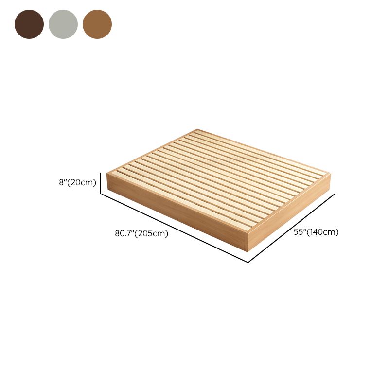 Piattaforma moderna di legno massimo della metà del secolo letto a colori solidi piattaforma