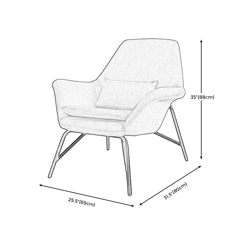 25.59" L x 31.49" W x 34.64" H Faux Leather Armchair for Living Room Clearhalo 'Accent Chairs' 'accent_chairs' 'Chairs & Seating' 'furn' 'furn_accent_chairs' 'Furniture' 'furniture_accent_chairs' 'Living Room Furniture' 1200x1200_caf2e27e-333b-4393-aac7-e6cc0eabeea1