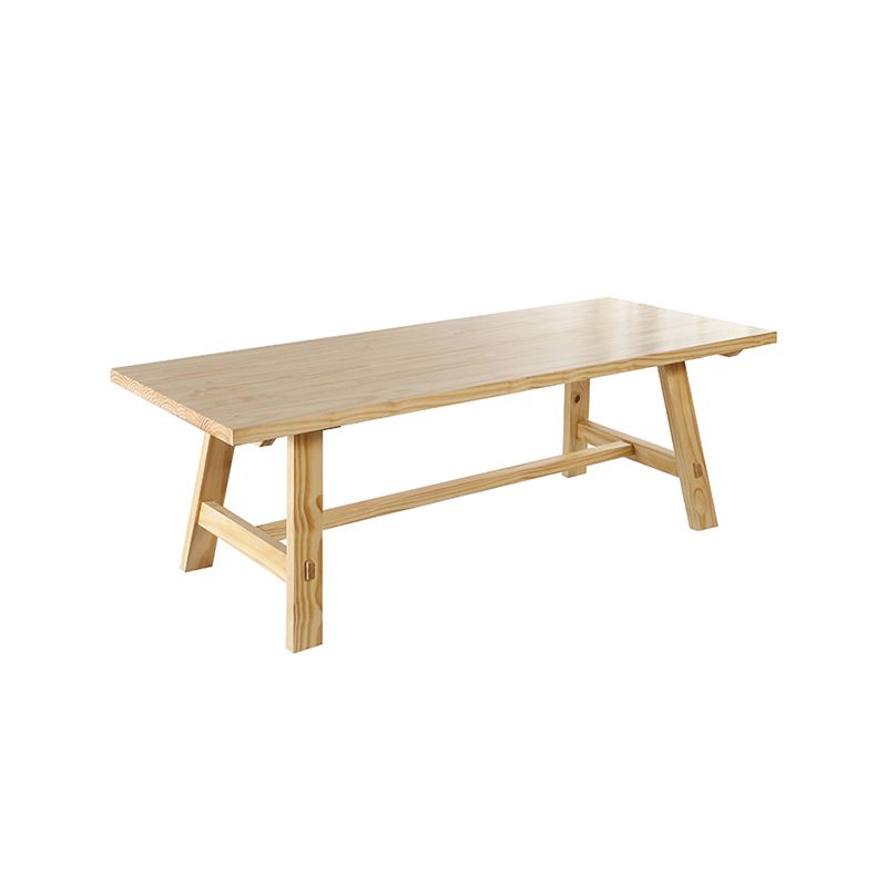 Modern Dining Set 1/3/5/6 Pcs Solid Wood Dining Table and Chairs