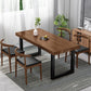 Industrial Style Wooden Dining¬†Room¬†Set with Rectangle Table and Metal Base Dining Table Furniture Clearhalo 'Dining Room Sets' 'Dining Tables & Seating' 'dining_room_set' 'furn' 'furn_dining_room_set' 'Furniture' 'furniture_dining_room_set' 'Kitchen & Dining Furniture' 'kitchen&dining_furn' 'kitchen' 1200x1200_caf4c6ae-10b8-4bbb-8ac6-3b66c9c56ef2