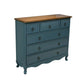 6 - Drawer Wooden Chest, Contemporary Rectangle Accent Chest