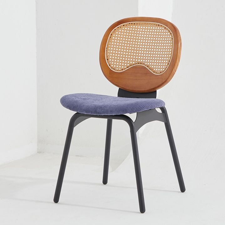 Modern Style Side Chair Upholstered King Louis Back Armless Dining Chair Clearhalo 'Dining Chairs' 'Dining Tables & Seating' 'dining_chair' 'furn' 'furn_dining_chair' 'Furniture' 'furniture_dining_chair' 'Kitchen & Dining Furniture' 1200x1200_caf7c55c-6a5d-41e9-9566-ec90a1fb715e