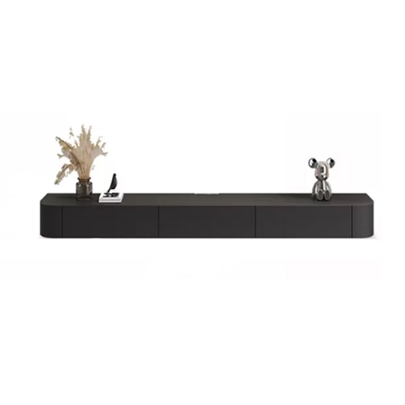 Modern Wall-mounted TV Media Stand 16" W Wood Black TV Stand with Drawers Clearhalo 'furn' 'furn_tv_stands_entertainment_centers' 'Furniture' 'Living Room Furniture' 'TV Stands & Entertainment Centers' 'TV Stands & Media Storage Furniture' 'tv_stands_entertainment_centers' 1200x1200_caf7e261-b648-405a-ab77-f7cb3c68327e
