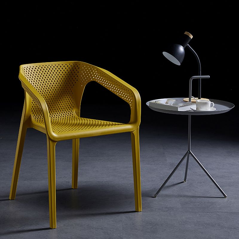 Contemporary Style Plastic Dining Chair Stackable Dining Chairs for Kitchen Clearhalo ' kitchen&dining_furn' 'Dining Chairs' 'Dining Tables & Seating' 'dining_chair' 'furn' 'furn_dining_chair' 'Furniture' 'furniture_dining_chair' 'Kitchen & Dining Furniture' 'kitchen' 1200x1200_caf81081-5edb-4bbf-8d26-a41fca662e56