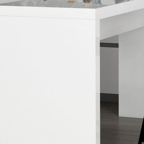 Rectangle Bistro Accent Dining Table White Pub Height Dining Table Clearhalo 'Bar Furniture' 'Bar Tables' 'bar_tables' 'furn' 'furn_bar_tables' 'Furniture' 'Kitchen & Dining Furniture' 1200x1200_caf8c710-b399-4399-a0c7-008c2e591662