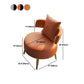 Faux Leather Armless Chair Basic Four Leg Chair for Living Room, 26.77" Wide