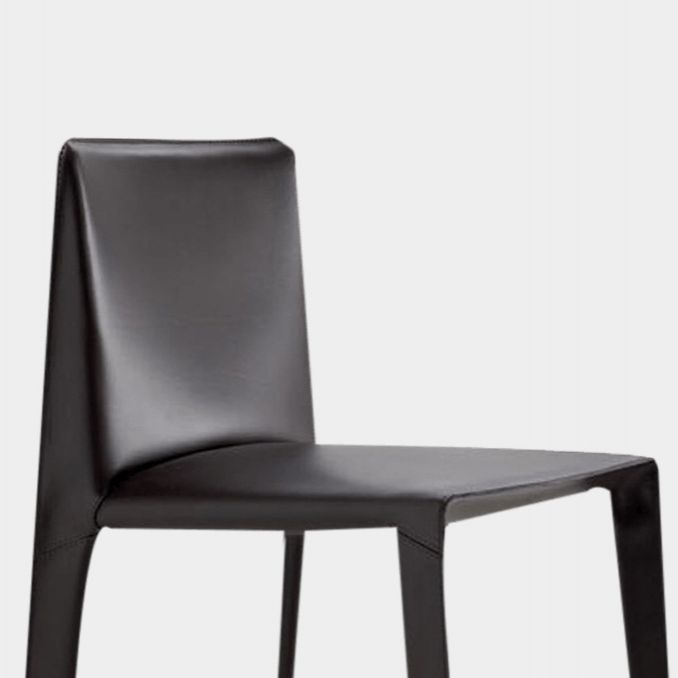 Home Modern Style Side Chair Solid Back Metal Upholstered Dining Room Chair Clearhalo ' kitchen&dining_furn' 'Dining Chairs' 'Dining Tables & Seating' 'dining_chair' 'furn' 'furn_dining_chair' 'Furniture' 'furniture_dining_chair' 'Kitchen & Dining Furniture' 'kitchen' 1200x1200_cafcbc01-6ccc-4362-bf3c-aa6b8a6d6563