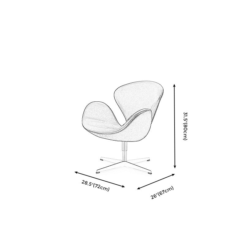 Les bras comprenaient un fauteuil accent avec dos fendu, 26,38 "W √ó 28,35" L √ó 31,50 "H