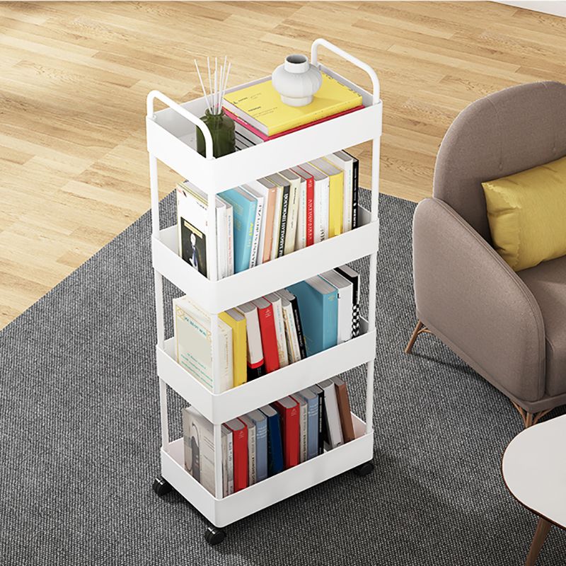 Moderne plastic boekenplank pure witte etagere open plank boekenkast