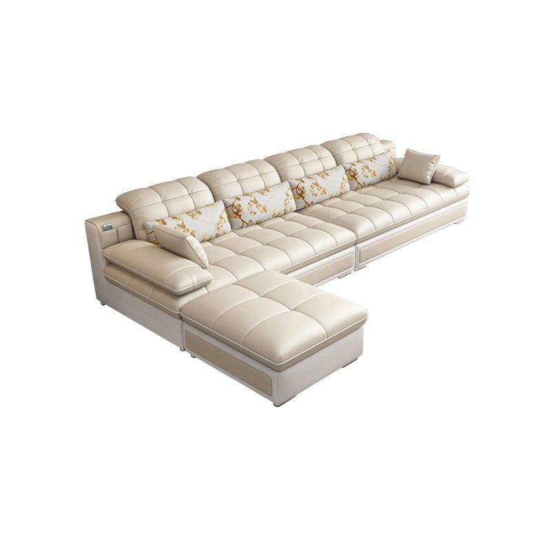 Canapé en faux cuir contemporain et chaise biscuit dos coussin canapé