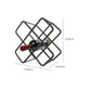 Modern Simple Tabletop Wine Rack Metal Frame Wine Bottle Rack for Kitchen