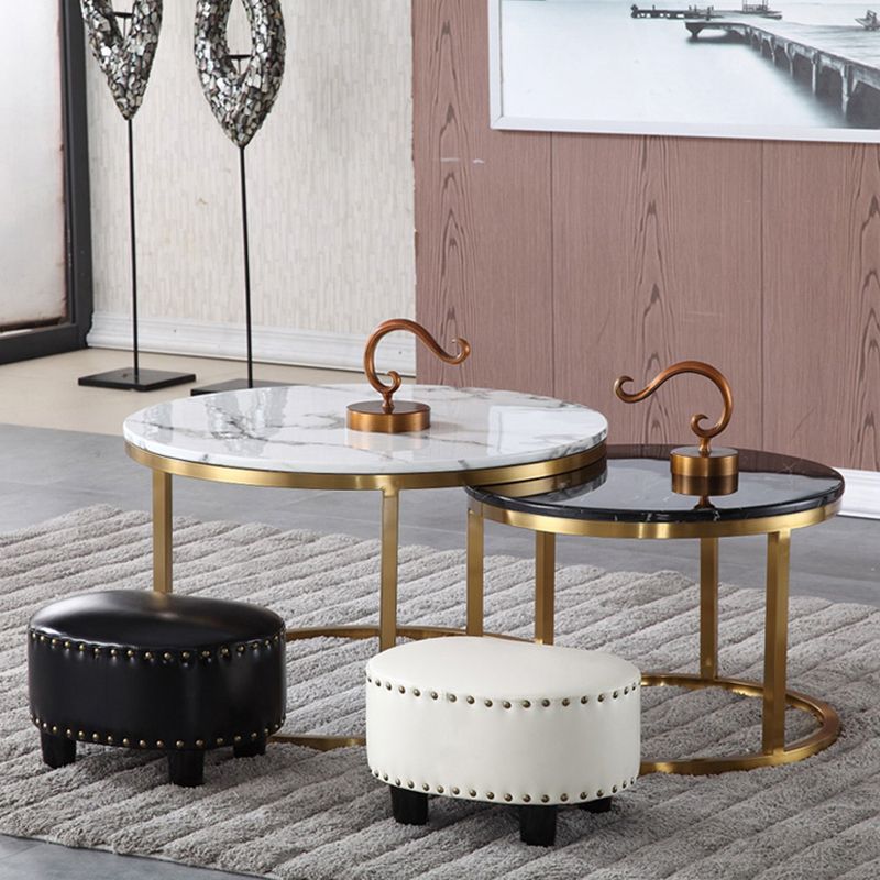 Modern Irregular Leather Ottoman Water Resistant Footstool Ottoman with Nailhead Trim Clearhalo 'furn' 'furn_ottomans_poufs' 'Furniture' 'Living Room Furniture' 'Ottomans & Poufs' 'ottomans_poufs' 1200x1200_cb065921-15a3-4474-a467-eae5de14cb48