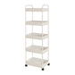 Moderno libreria etagere aperta scaffale in metallo scaffale in plastica scaffale con ruote di caster