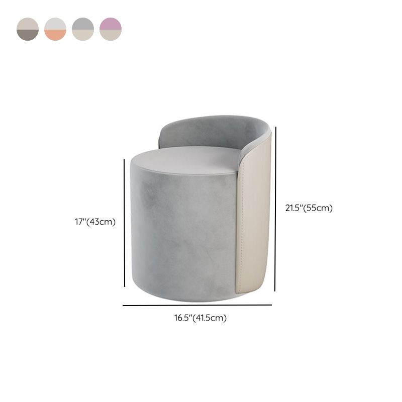 Contemporary Tear Resistant Pouf Round Grey Pouf for Living Room Clearhalo 'furn' 'furn_ottomans_poufs' 'Furniture' 'Living Room Furniture' 'Ottomans & Poufs' 'ottomans_poufs' 1200x1200_cb06ae76-4f30-4435-be05-245aa9811ca8