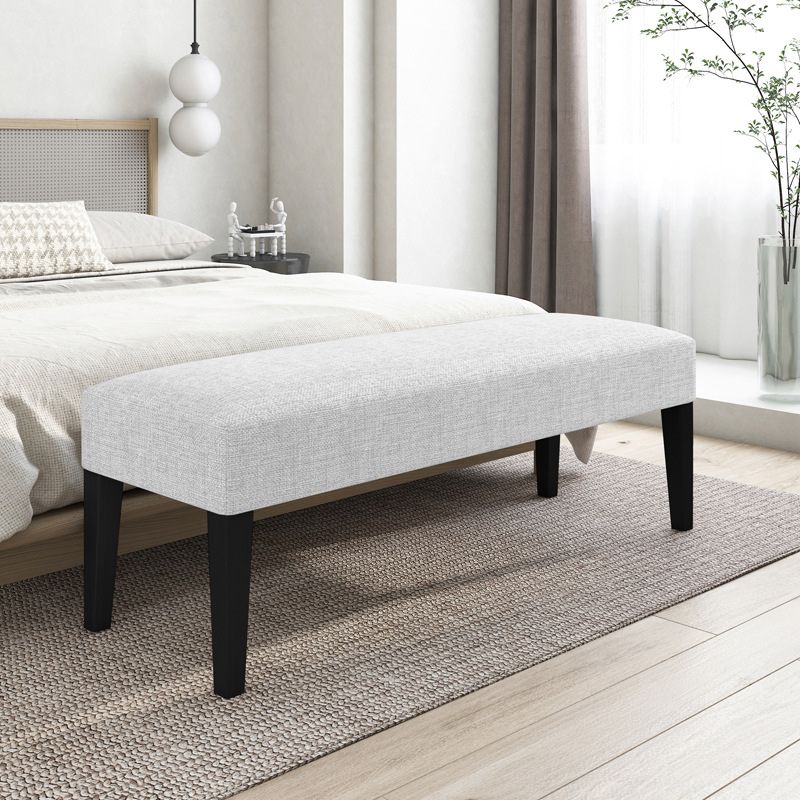 15.7" W Modern Manufactured Wood Bench Cushioned Seating Bench Clearhalo 'Benches' 'Chairs & Seating' 'furn' 'furn_benches' 'Furniture' 'Living Room Furniture' 1200x1200_cb0c5178-8f49-49e6-bba5-e0b2ab67da36