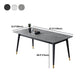 Stone Modern Rectangle Dining Table Matte Finish 4 Legs Table for Home Clearhalo ' dining_table' 'Dining Tables & Seating' 'Dining Tables' 'furn' 'furn_dining_table' 'Furniture' 'furniture_dining_table' 'Kitchen & Dining Furniture' 'kitchen&dining_furn' 'kitchen' 'kitchen_dining_table' 1200x1200_cb0d44e4-a0d2-45cd-a03b-3cc48ef7ef47