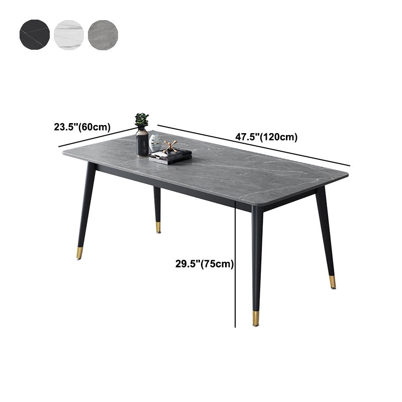Stone Modern Rectangle Dining Table Matte Finish 4 Legs Table for Home Clearhalo ' dining_table' 'Dining Tables & Seating' 'Dining Tables' 'furn' 'furn_dining_table' 'Furniture' 'furniture_dining_table' 'Kitchen & Dining Furniture' 'kitchen&dining_furn' 'kitchen' 'kitchen_dining_table' 1200x1200_cb0d44e4-a0d2-45cd-a03b-3cc48ef7ef47