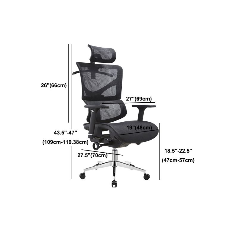 Modern & Contemporary Wheels Chair Black Task High Back Chair Clearhalo 'furn' 'furn_office_chair' 'Furniture' 'Office Chairs' 'Office Furniture' 'office_chair' 1200x1200_cb0db400-b671-4411-b913-3d30ebf2a626