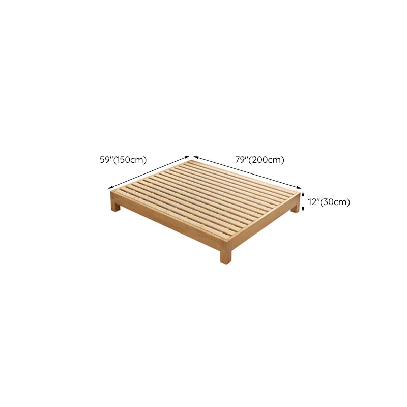 Midden-eeuws modern platform bedframe vast hout platformbed natuurlijk