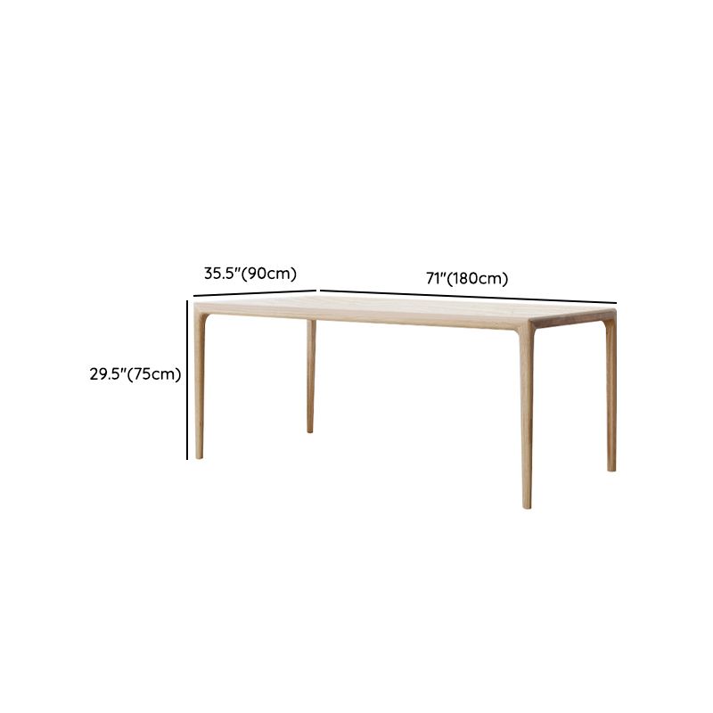 Solid Wood Dinette Set Modern Style 1/4/5/6 Pcs Dining Set with Rectangle Table