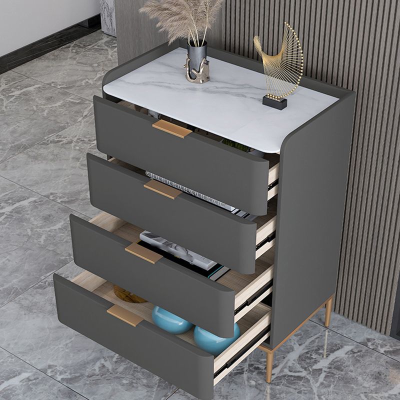 15.74" Wide Modern Accent Chest with 3/4/5 Drawers Straight Legs Chest