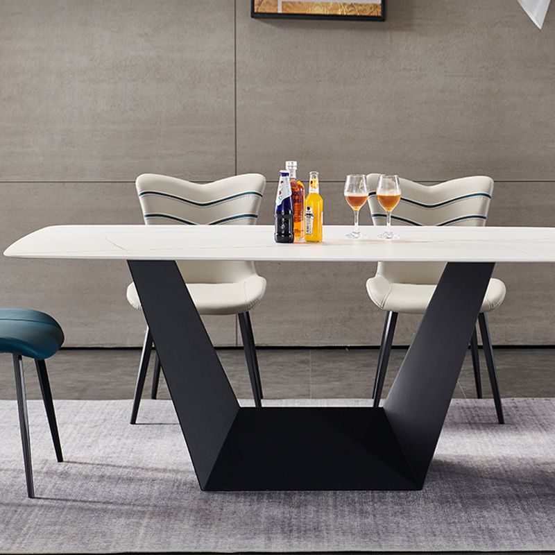 Silla lateral de cuero de color de comedor interior moderno