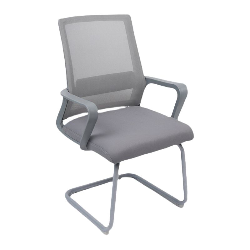 Sedia da ufficio moderna sedia a braccio fisso con schiena traspirante