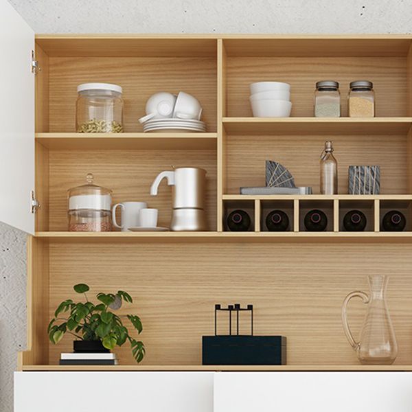 Armoire à plate-forme à hauteur de 78 "5 portes 3 placard de salle à manger de tiroir pour le salon