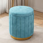Grey Round Pouf Gorgeous Stain Resistant Pouf for Living Room