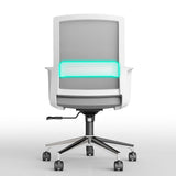 Modern Fixed Arms Conference Chair Mesh Seat and Back Chair for Office