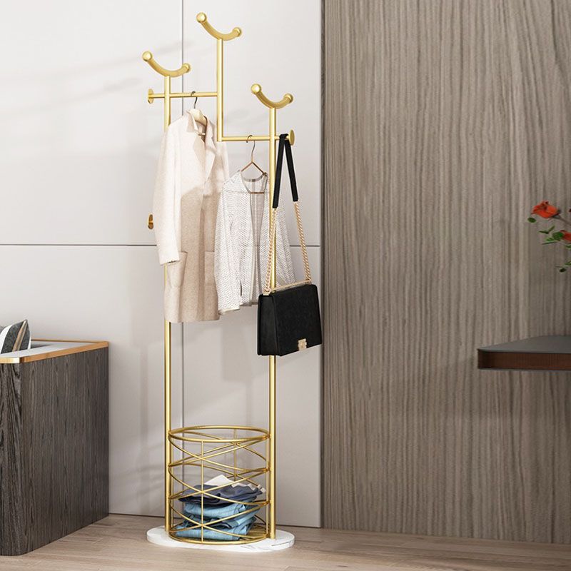 Wunderschöner Kleiderregalkorb Aufbewahrung Metallbedeckung mit Kleiderhaken