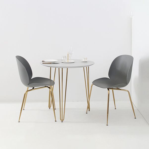 Contemporary Metal Dining Armless Chairs Plastic Dining Chairs for Restaurant Clearhalo ' kitchen&dining_furn' 'Dining Chairs' 'Dining Tables & Seating' 'dining_chair' 'furn' 'furn_dining_chair' 'Furniture' 'furniture_dining_chair' 'Kitchen & Dining Furniture' 'kitchen' 1200x1200_cb205463-1e2d-4caa-b462-88587e7a4406