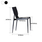 Modern Style Metal Chairs Armless Chair for Kitchen with Metal Legs