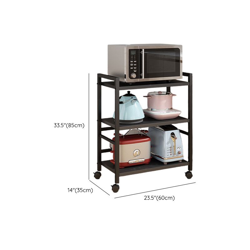 ダイニングルームメタル準備テーブルオープンストレージ長方形の準備テーブル