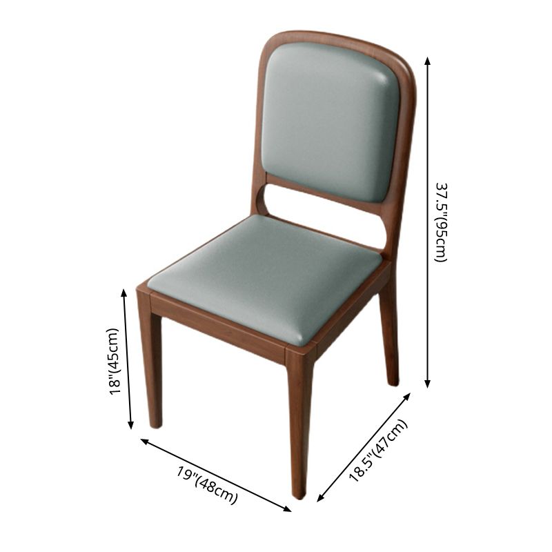 Modern Dining Chair 19'' Wide Open Side Chair with 4 Wood Legs for Home Use Clearhalo ' kitchen&dining_furn' 'Dining Chairs' 'Dining Tables & Seating' 'dining_chair' 'furn' 'furn_dining_chair' 'Furniture' 'furniture_dining_chair' 'Kitchen & Dining Furniture' 'kitchen' 1200x1200_cb2669de-355d-4f7b-8702-c80405e7f94a