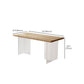 Modern Rectangle Dining Table Wood Table with Acrylic Legs for Kitchen Clearhalo 'Dining Tables & Seating' 'Dining Tables' 'dining_table' 'furn' 'furn_dining_table' 'Furniture' 'Kitchen & Dining Furniture' 1200x1200_cb26d80a-4497-4280-9ca2-ceb4288aa749