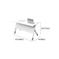 29.5" H Wooden Folding Office Desk Modern Writing Desk with Wheels