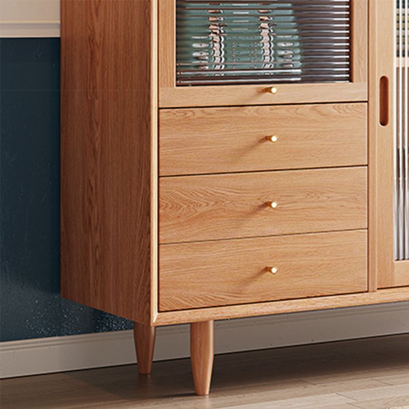 Sliding Door Sideboard Contemporary Side Board for Dining Room Clearhalo 'buffet_sideboard' 'Buffets & Sideboards' 'furn' 'furn_buffet_sideboard' 'Furniture' 'Kitchen & Dining Furniture' 1200x1200_cb2830d3-f207-4671-8be9-865f0a69f51b