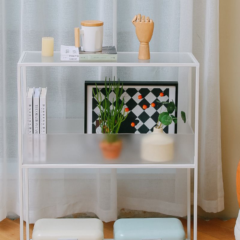 10" Wide Contemporary Shelf Bookcase Acrylic Open Back Bookcase Clearhalo 'Bookcases' 'furn' 'furn_bookcases' 'Furniture' 'Office Furniture' 1200x1200_cb2d2980-0803-4a75-9f3f-07228797a59e