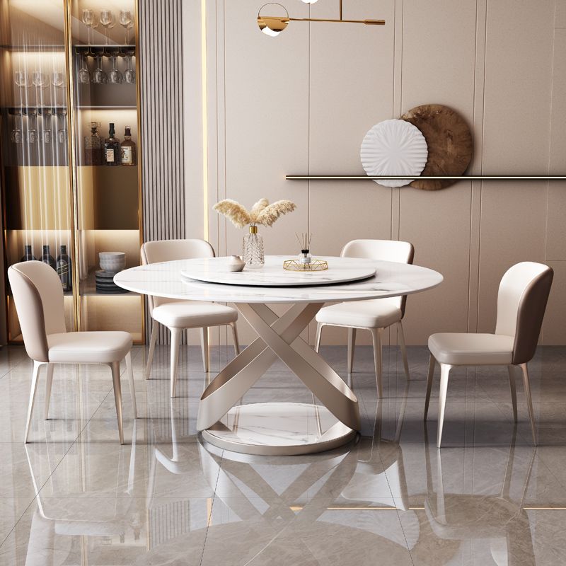 Pedestal Casual Dining Table Round Table for Home Kitchen Desk Clearhalo 'Dining Tables & Seating' 'Dining Tables' 'dining_table' 'furn' 'furn_dining_table' 'Furniture' 'Kitchen & Dining Furniture' 1200x1200_cb2f279e-534d-48ce-9ca0-ab9fb807225a
