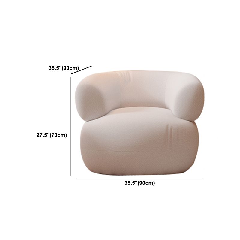 Divano in stile moderno letto curvo curvo con cuscini di spugna riempiti con bracciolo inclinato