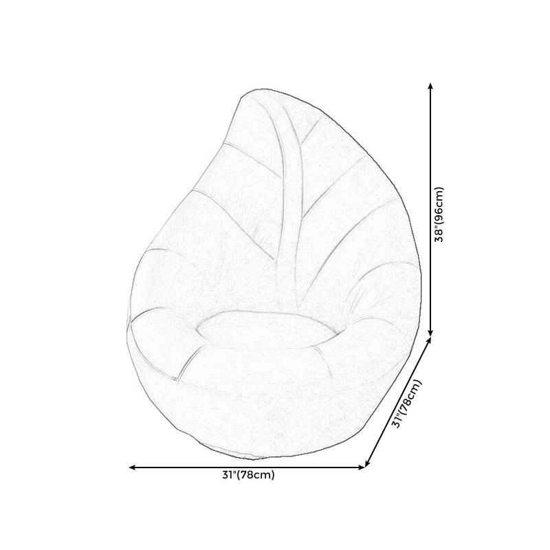 Chaise pivotante en cuir PU 30,7 "L x 30,7" W x 37,7 "H Armes incluses pour salon pour le salon