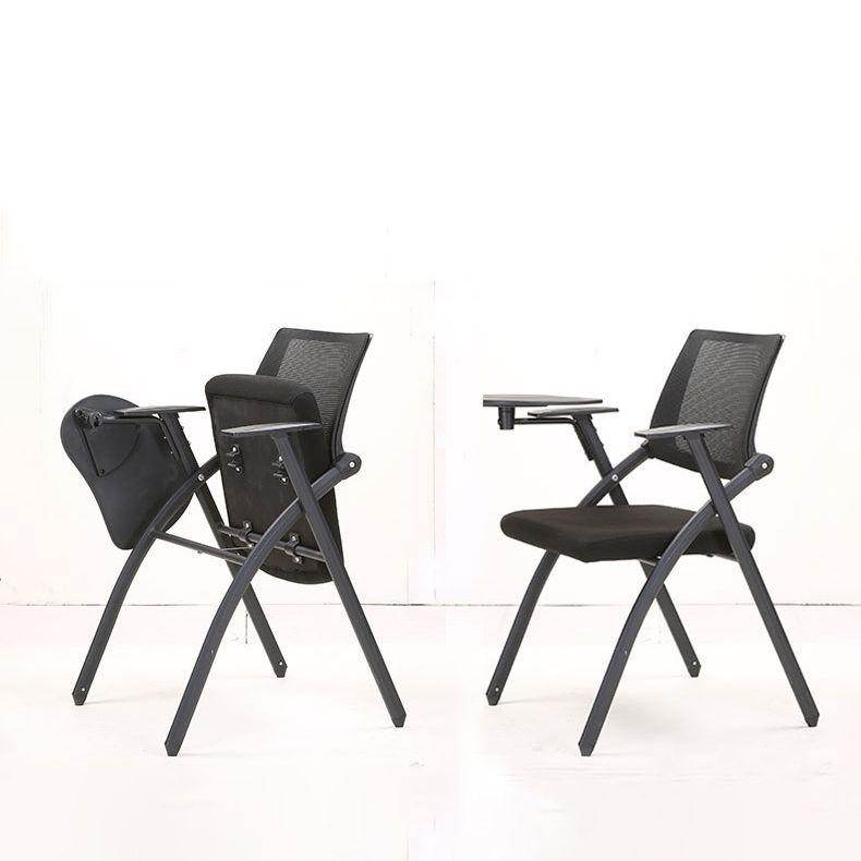 Contemporary Desk Chair Black Fixed Arms Low Back Office Chair Clearhalo 'furn' 'furn_office_chair' 'Furniture' 'Office Chairs' 'Office Furniture' 'office_chair' 1200x1200_cb30627b-0ee2-415a-b00a-f4903542f0c7